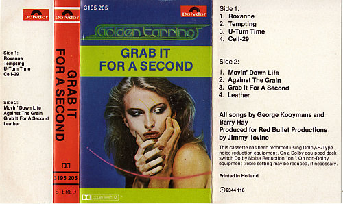 Golden Earring Grab It For A Second Cassette inlay 1978 NL